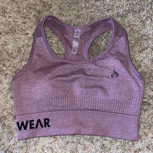 Pink/mauve Ryderwear sports bra size medium, seamless worn once